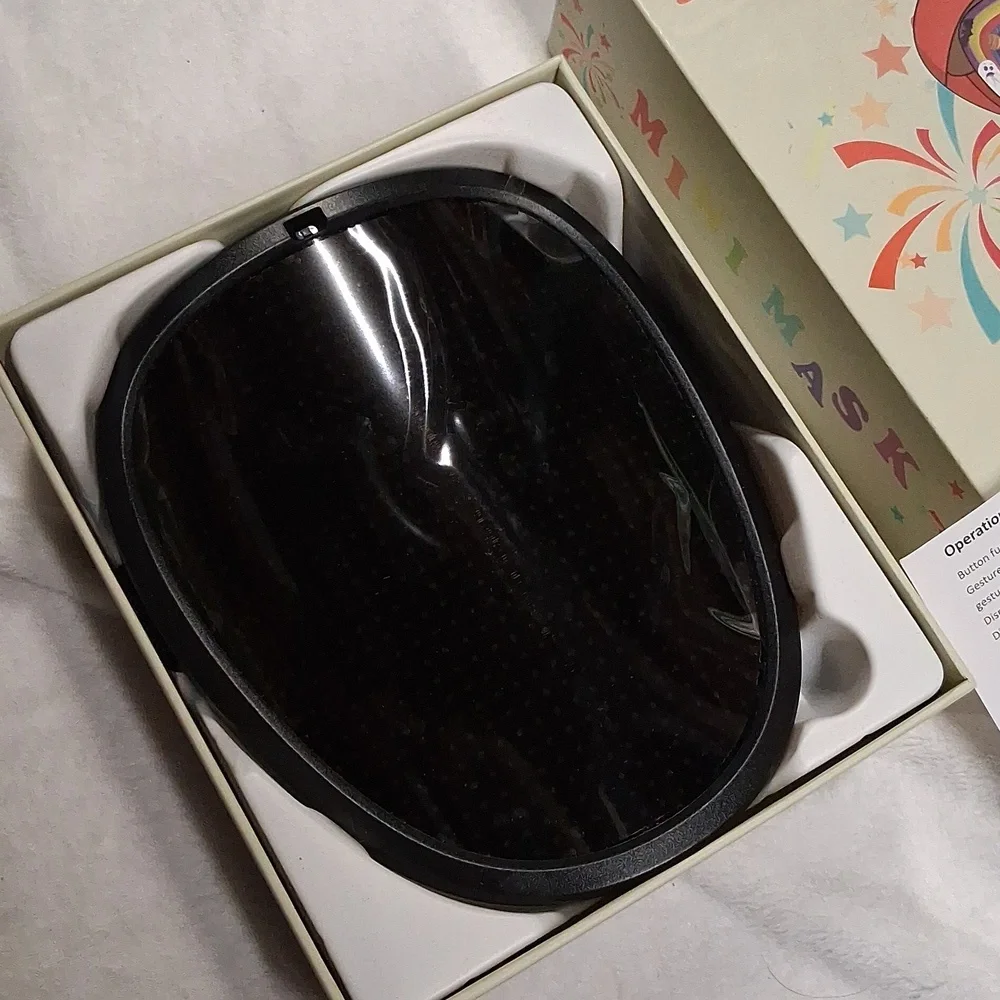 Led Mask with Gesture Sensing,Unisex LED Lighted Face Transforming Mask